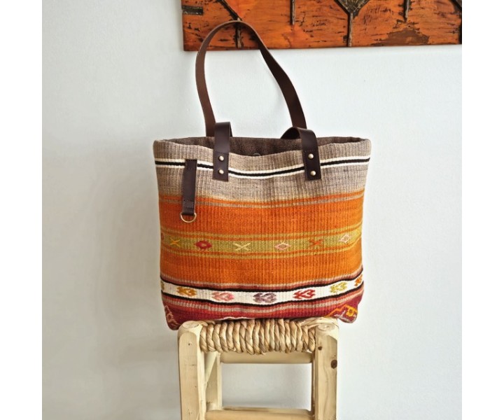 Kilim Dokuma Omuz Çantası