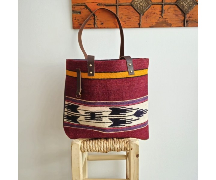 Kilim Dokuma Omuz Çantası
