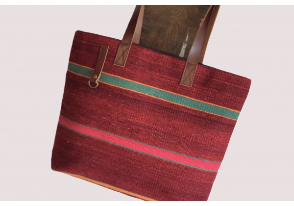 Kilim Leather Shoulder Bag
