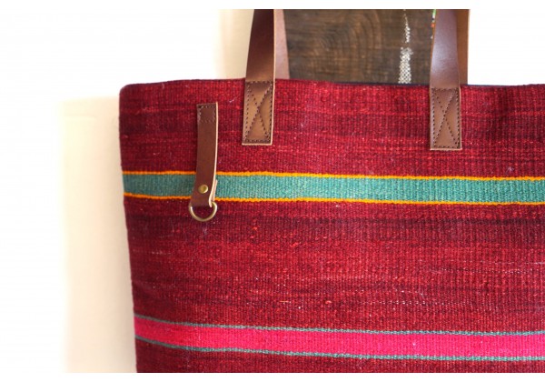 Kilim Leather Shoulder Bag