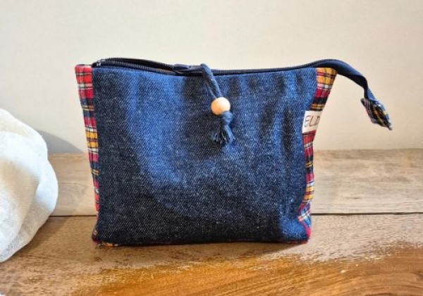 Jean Textile Pouch 