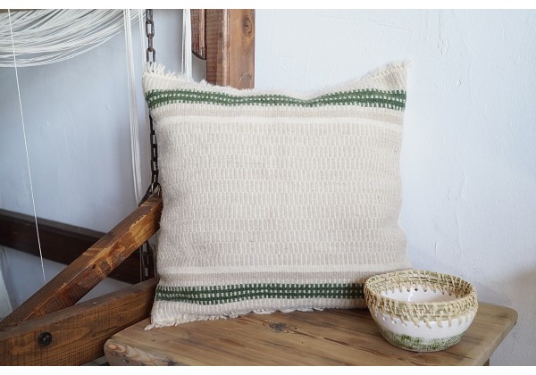 Woven Woolen Cushion (stripes)