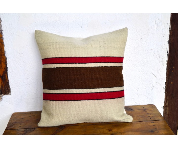 Woven Woolen Cushion 'Klasik Stripes'