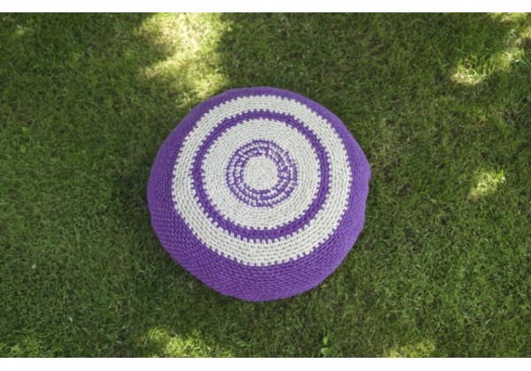 Crocheted Hemp Floor Cushion