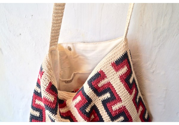 Cotton Crochet Shoulder Bag
