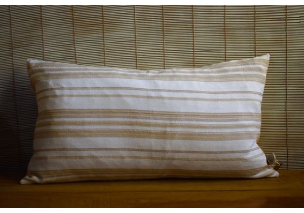 Handwoven Linen-Silk Cushion